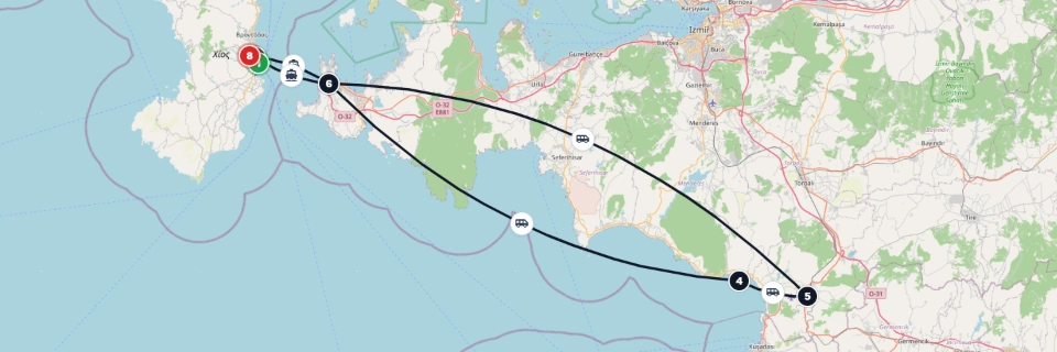 2-Day Agia Ermioni to Ephesus and Virgin Mary Group Ferry Package with Chios Return