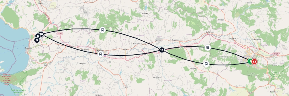 Ephesus Bus Route Tour