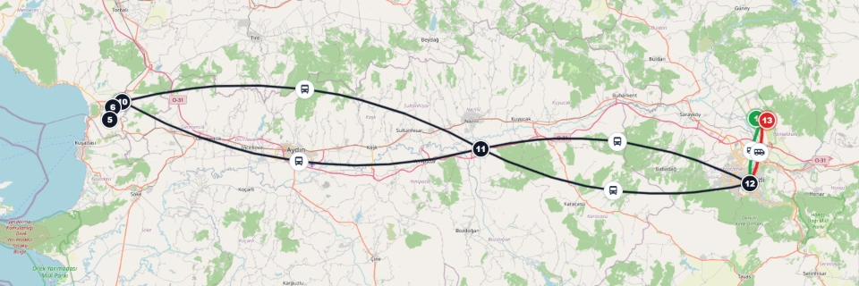 Ephesus Bus Route Tour