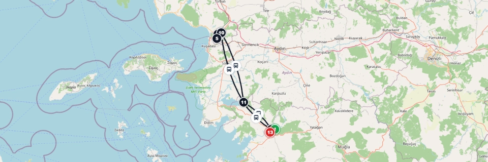 Ephesus Scheduled Bus Link Tour