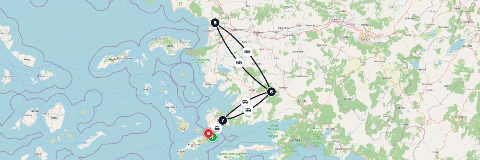 Kos Port 3-Day Ephesus Ferry Tour