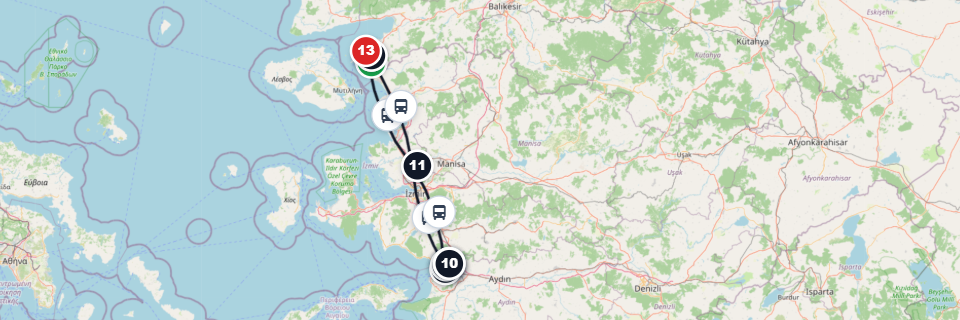 Private Ephesus Coastal Bus Route