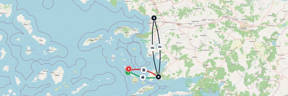 Private Leros Port Ephesus Return Ferry Package