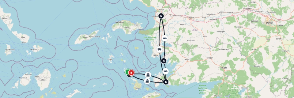 Xirokampos Ephesus Group Ferry Package