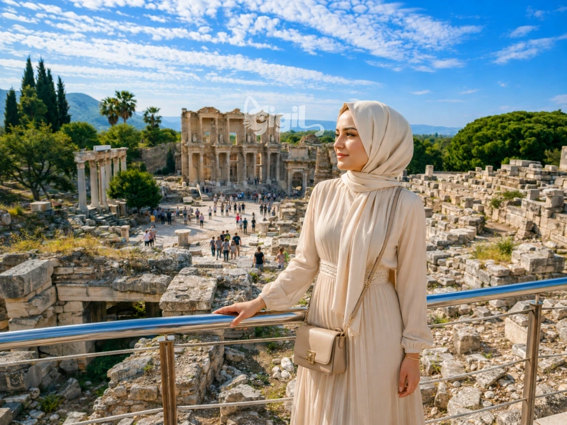 Ancient Library Memory in Ephesus