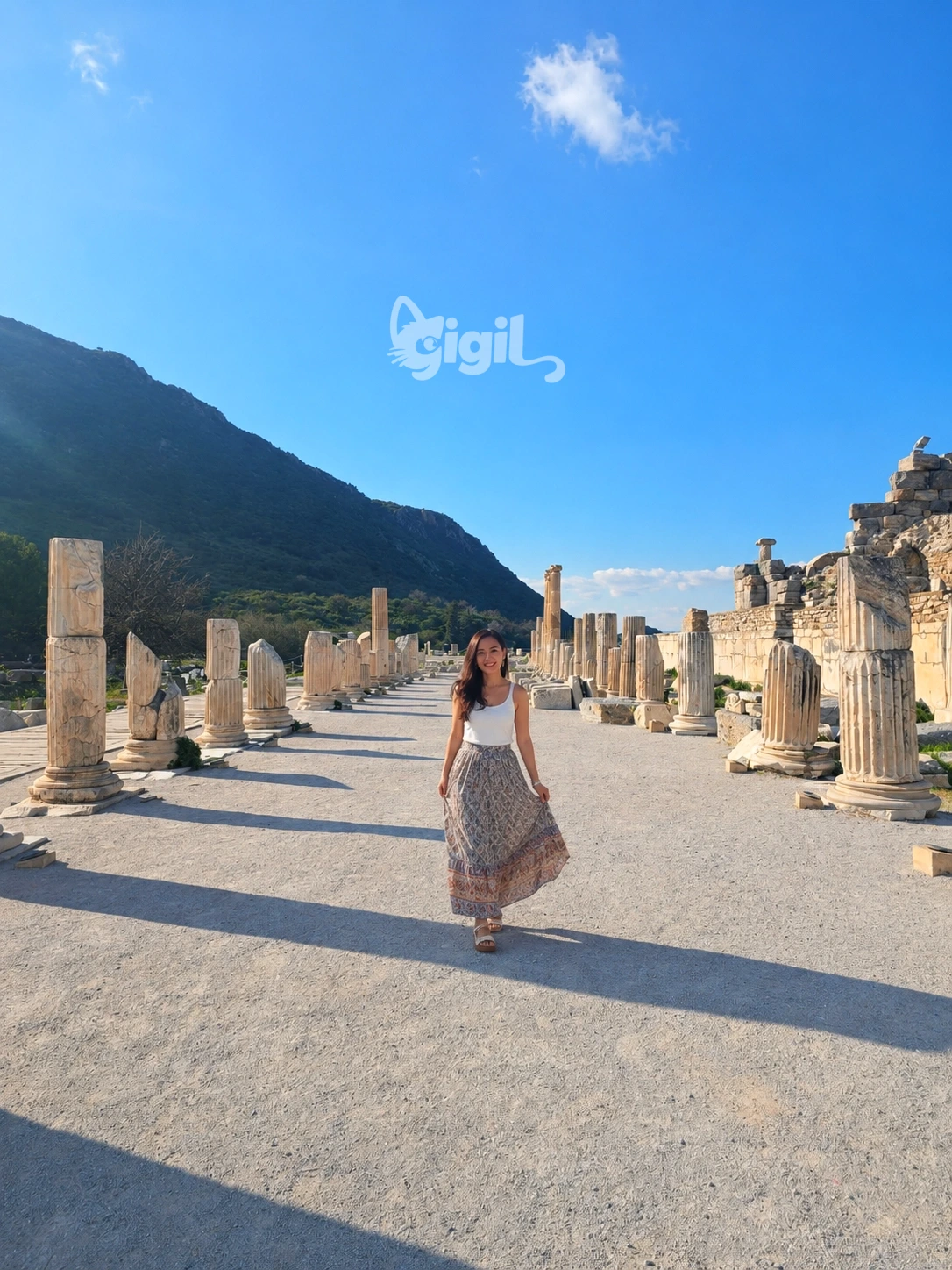 Arcadiane Harbor Route in Ephesus