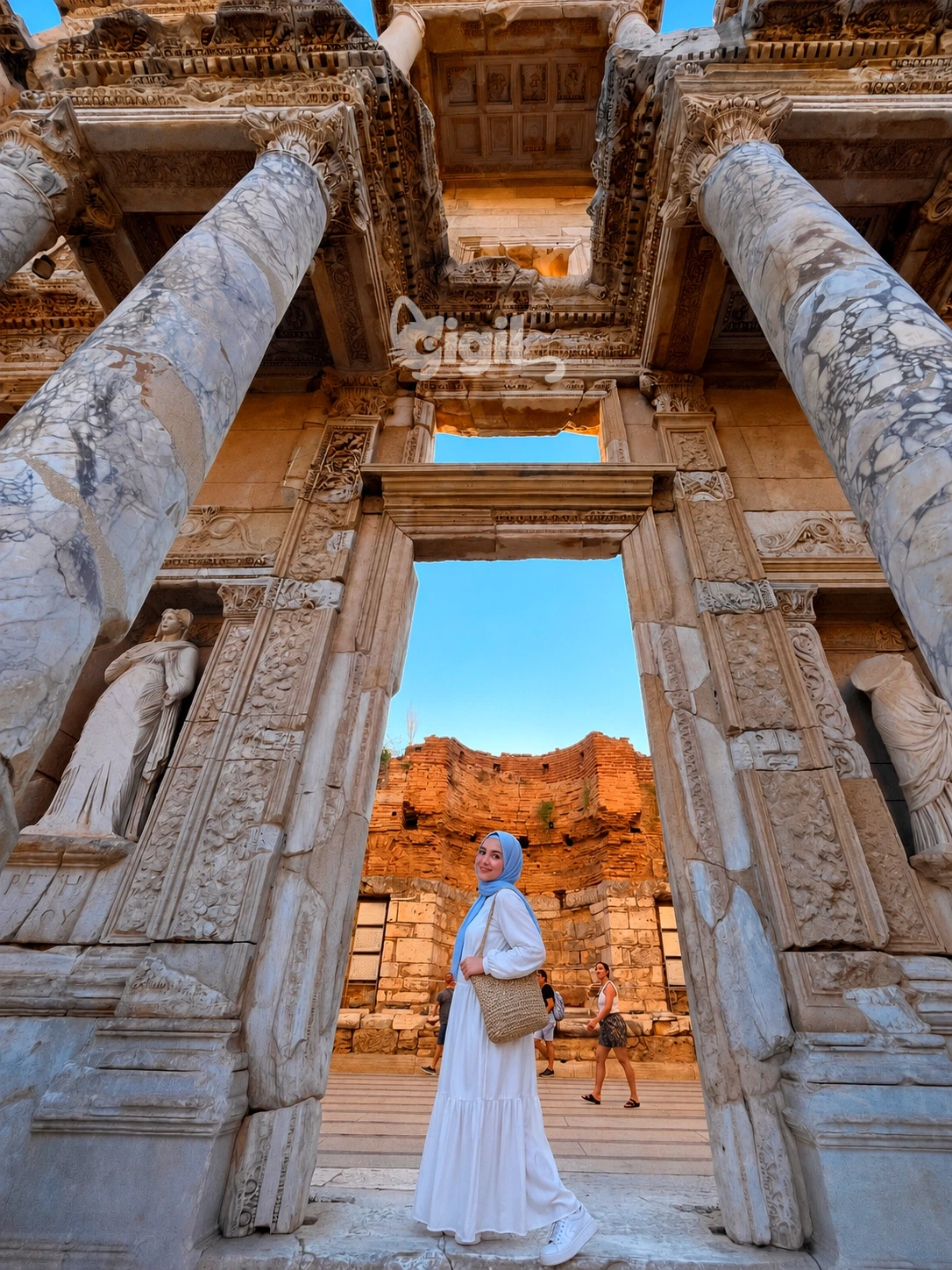 Celsus Library Heritage Scene in Western Turkey