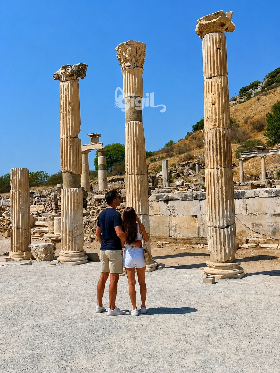 Marble Street View in Ancient Ephesus