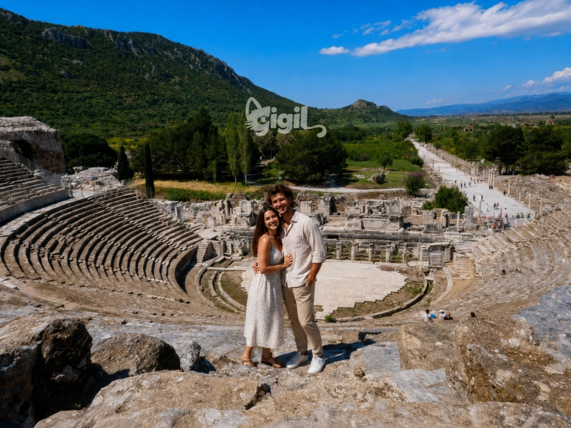 Ancient Ephesus Grand Theatre Scene