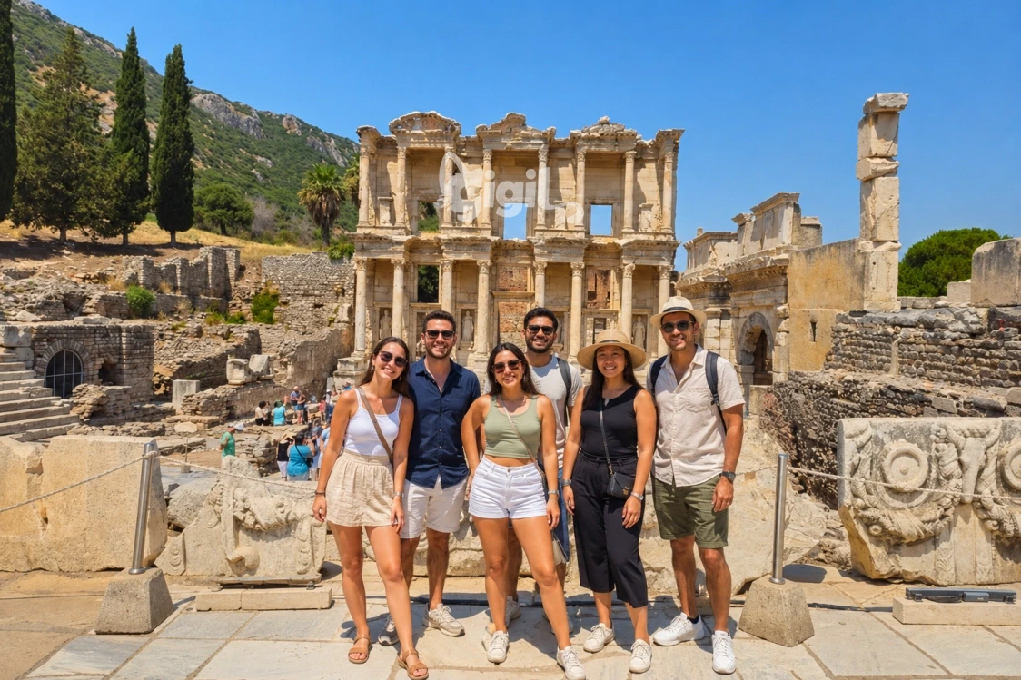 Library of Celsus Facade in Ephesus
