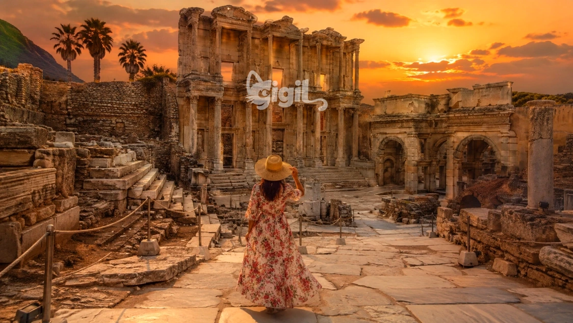 Library of Celsus in the Heart of Ancient Ephesus