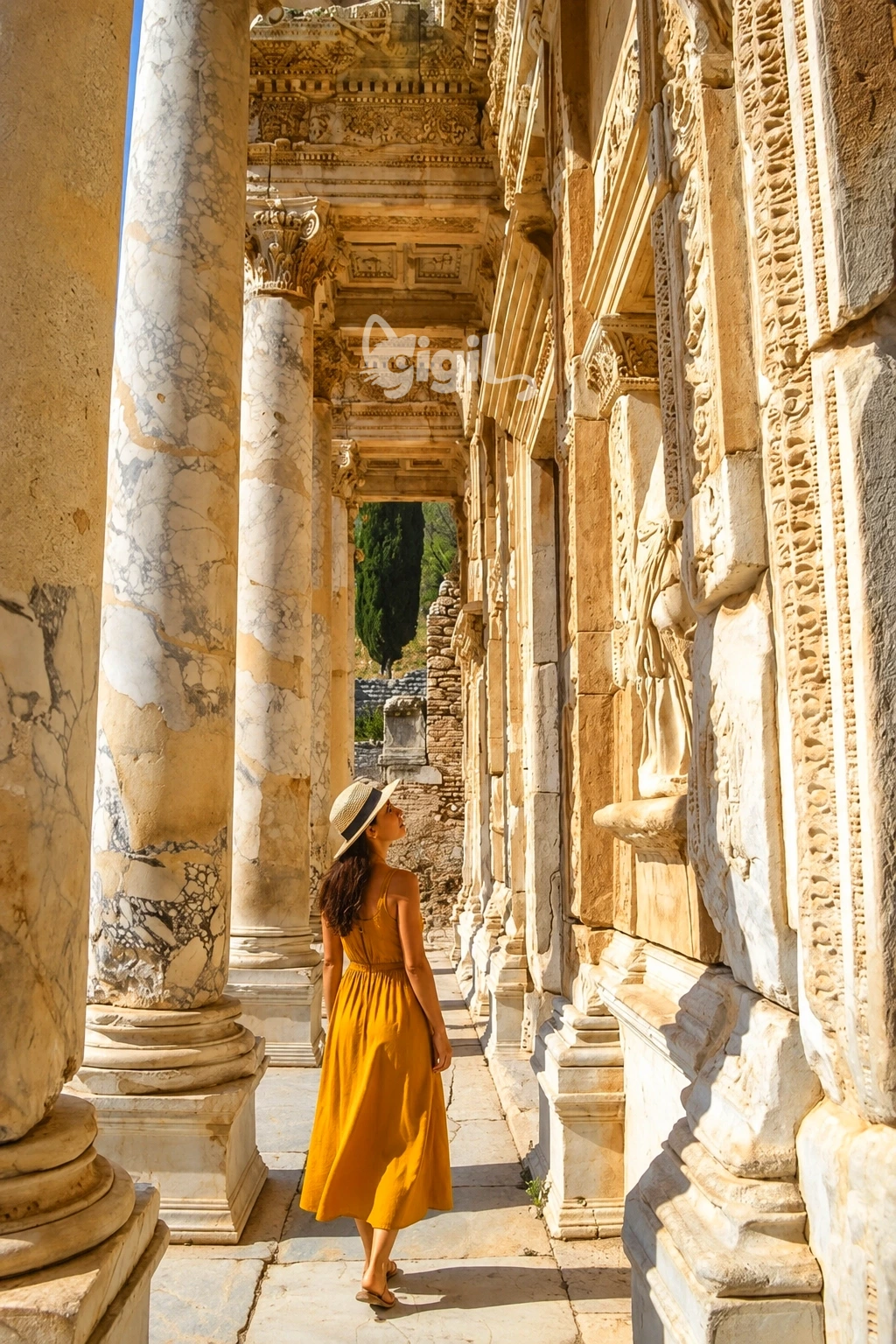 Marble Frontage of the Celsus Library