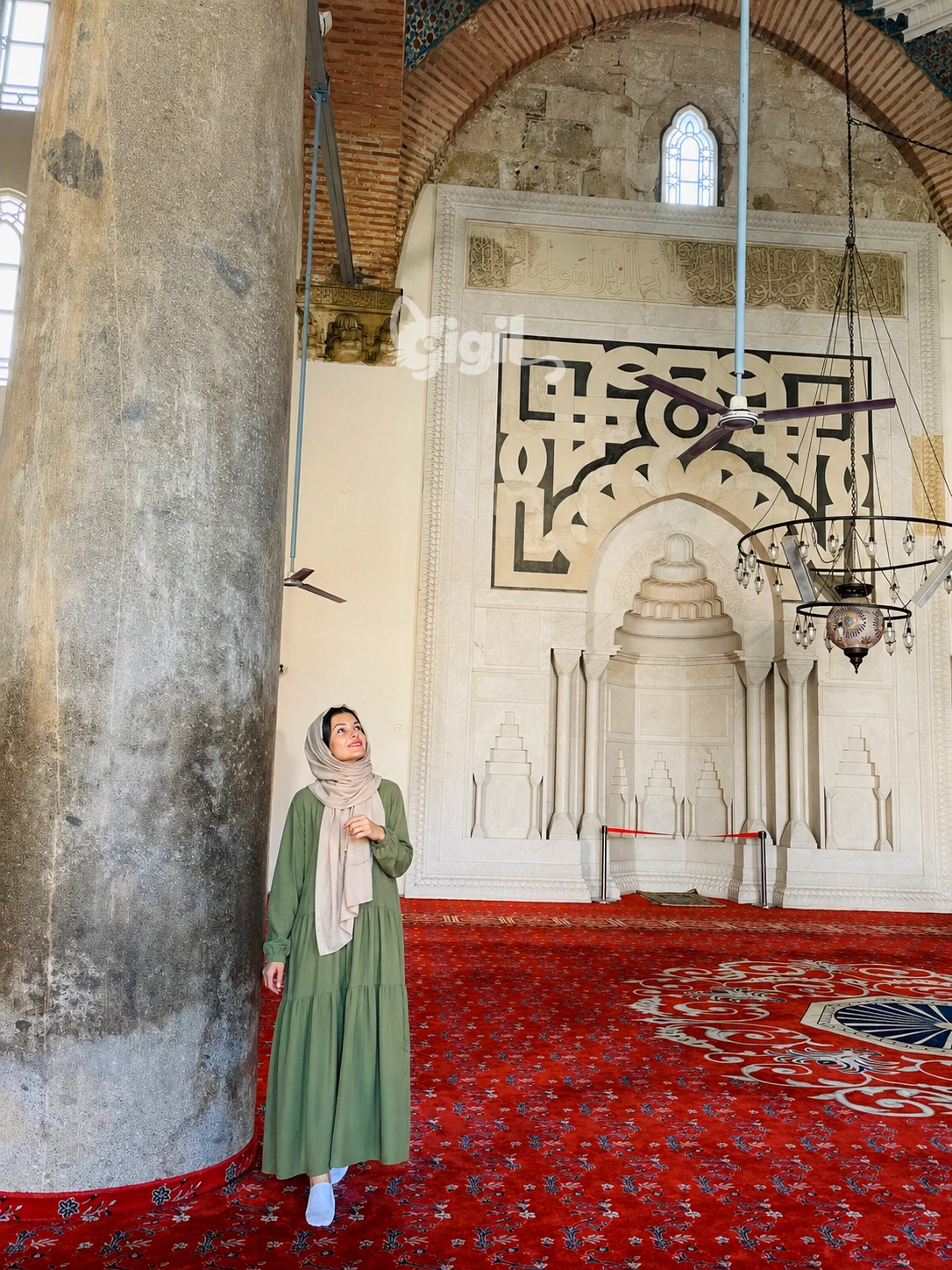 Seljuk Interior Details at Isa Bey Mosque