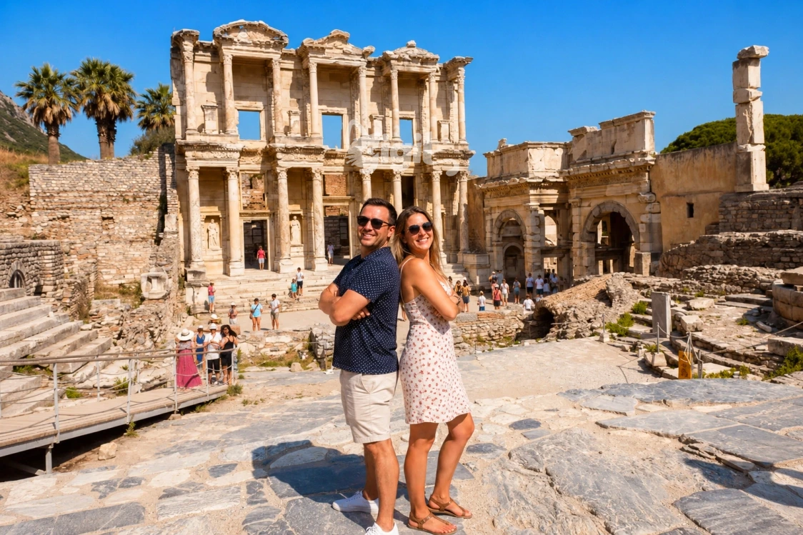 Ancient Learning Monument in Ephesus