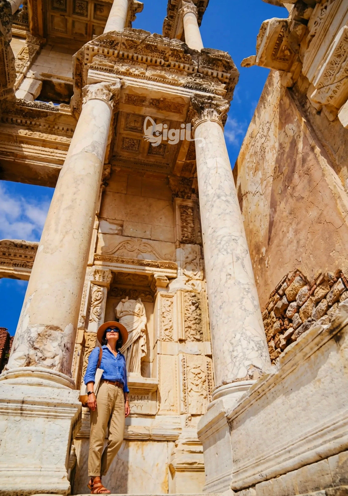 Archaeological View Around Celsus Library