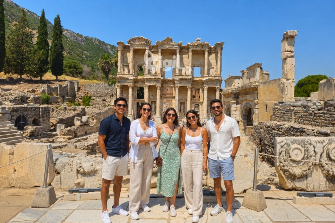 Celsus Library Facade in Ancient Ephesus