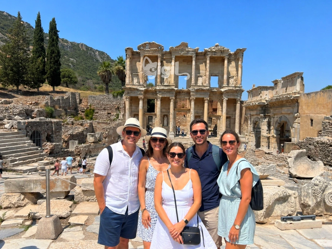 Celsus Library Seen from Visitor Level