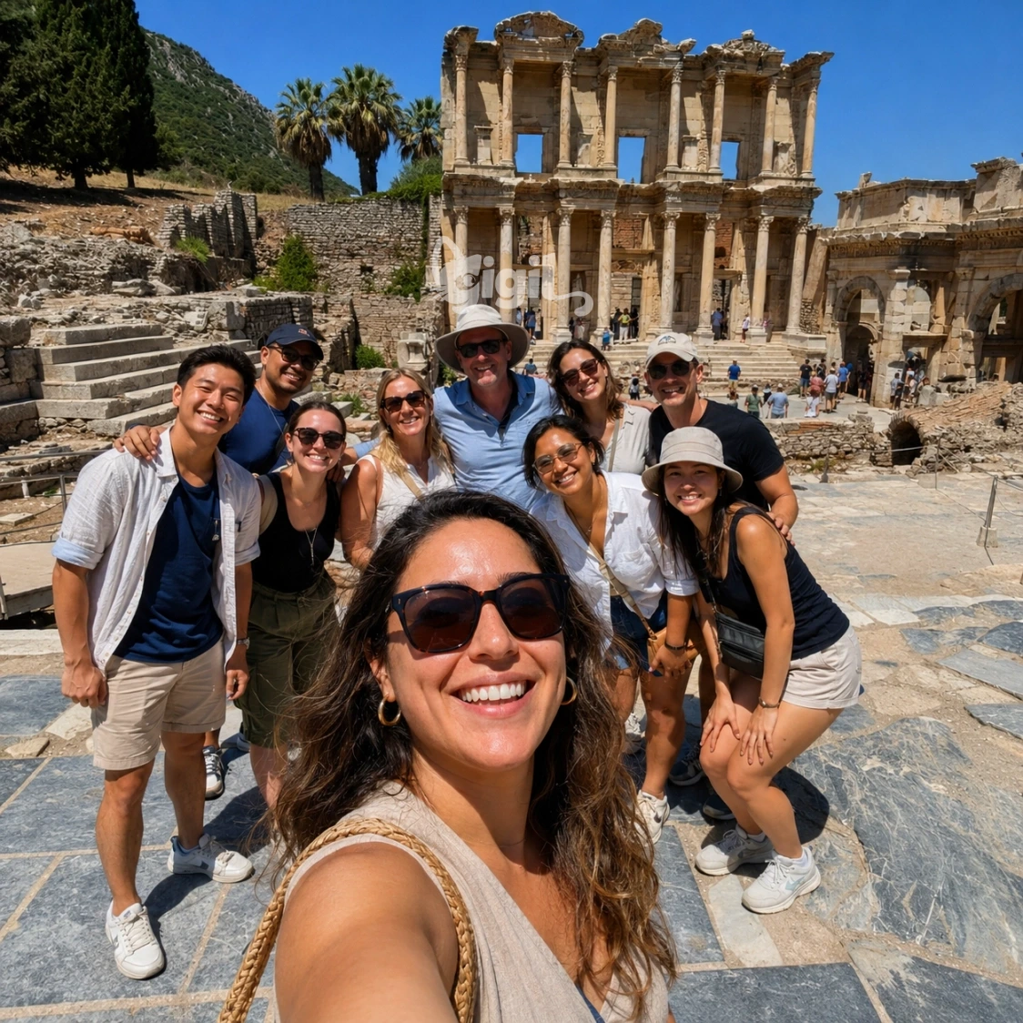 Column Study at the Celsus Library