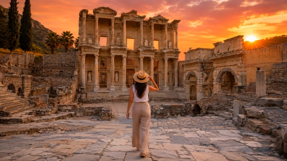 Ephesus and St. John Basilica Group Day Tour from Bodrum by Private Transfer Vehicle