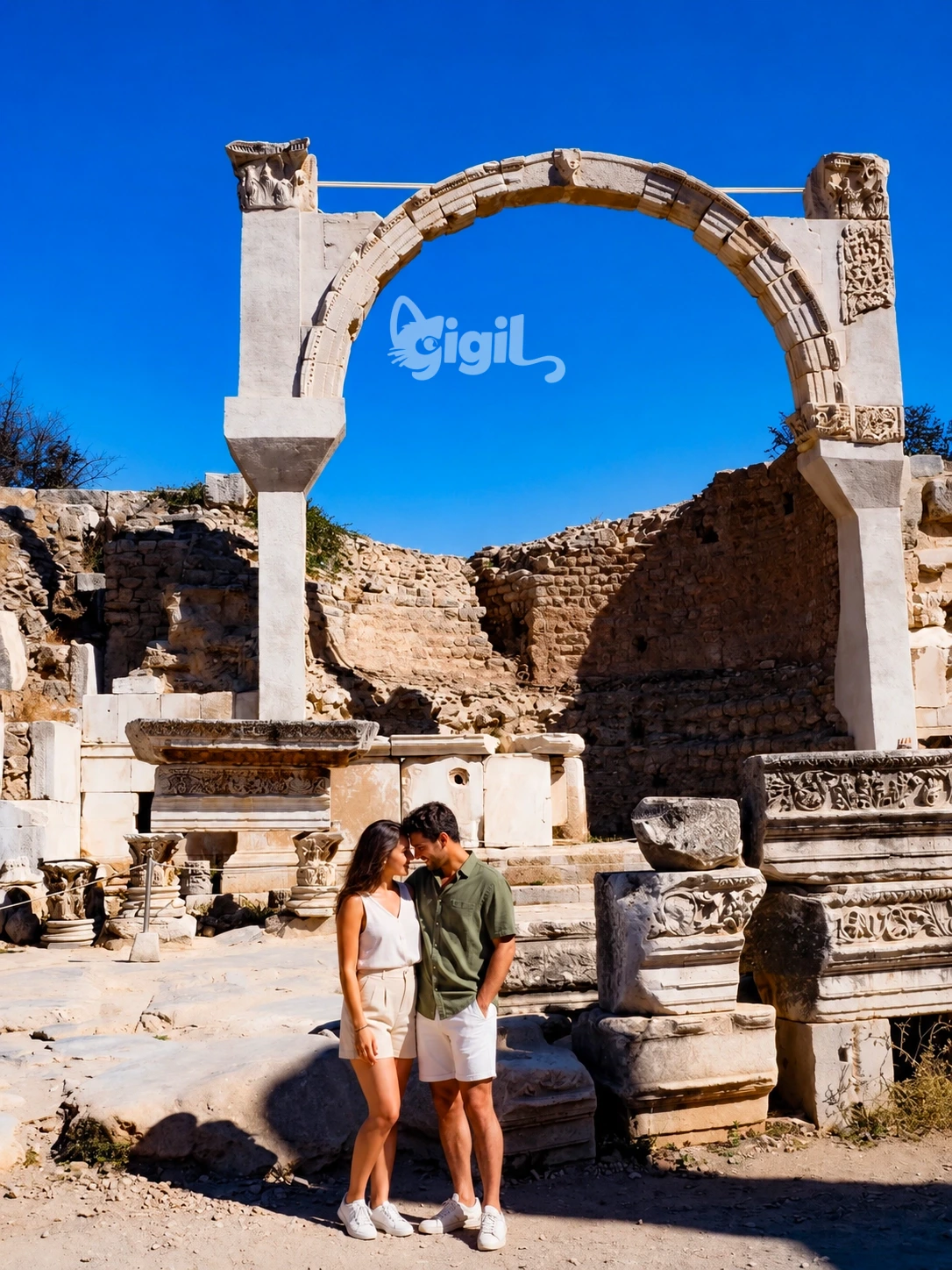 Domitian Temple Remains in Ephesus