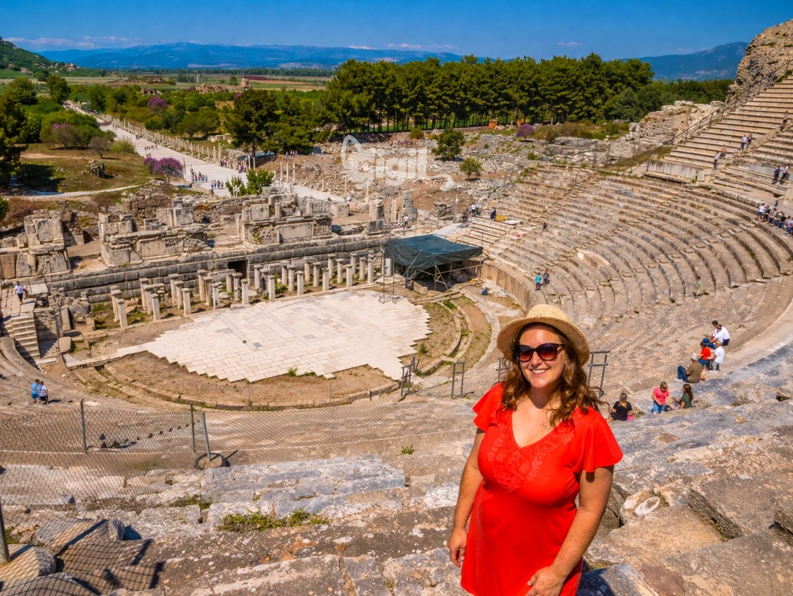Grand Theatre View in Ancient Ephesus