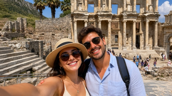Ephesus and St. John Basilica Group Day Tour from Istanbul Airport by Flight
