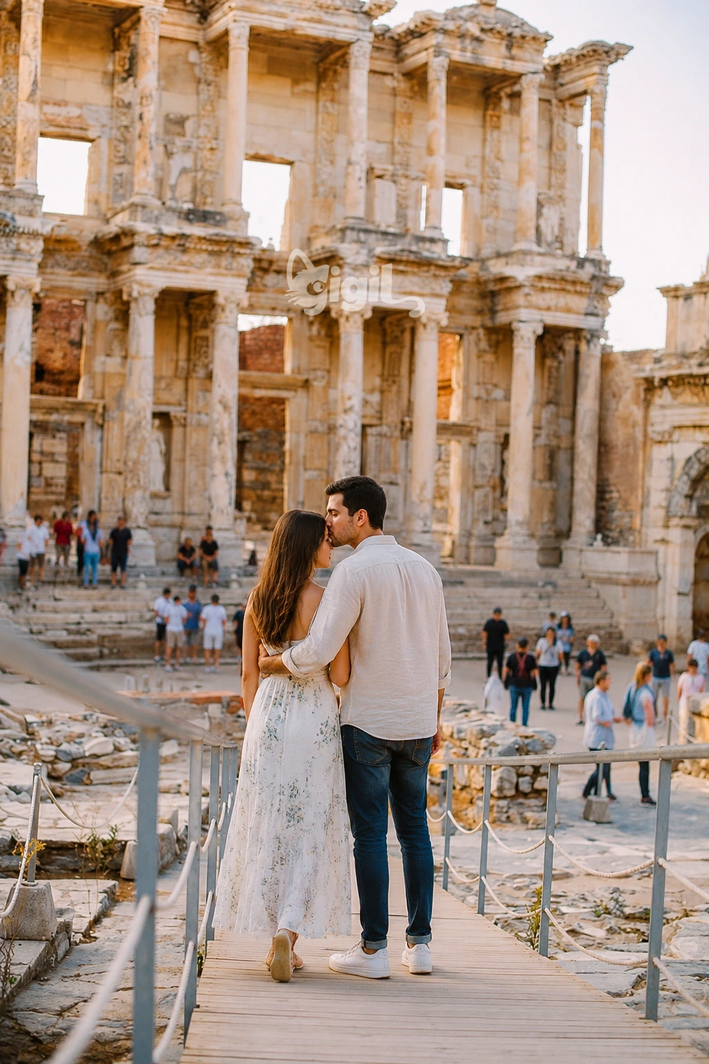 Human-Scale Scene at Celsus Library