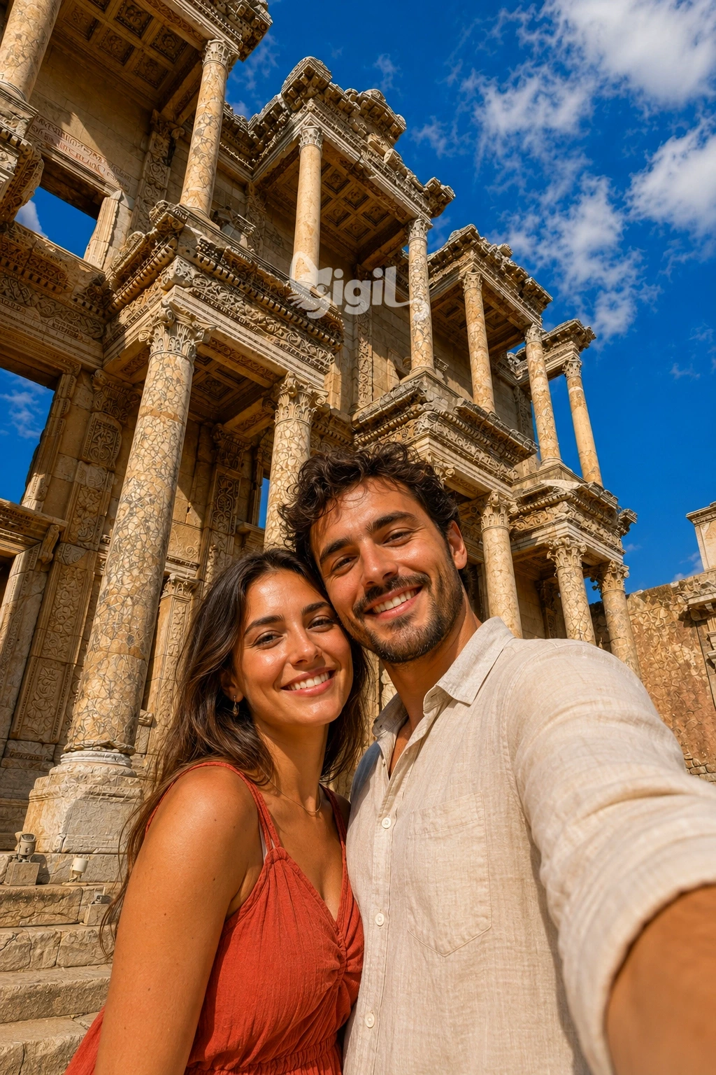 Perspective Toward the Library of Celsus
