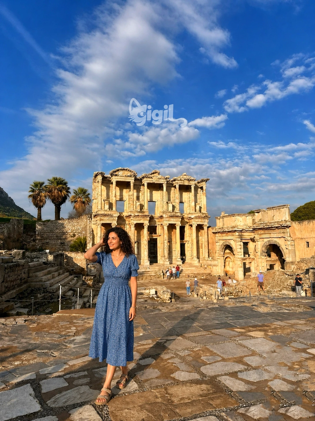 Roman City Setting of Celsus Library