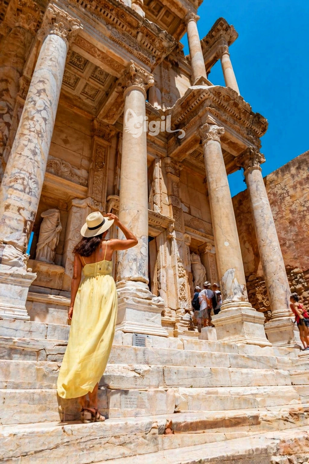 Urban Heritage Scene at Celsus Library