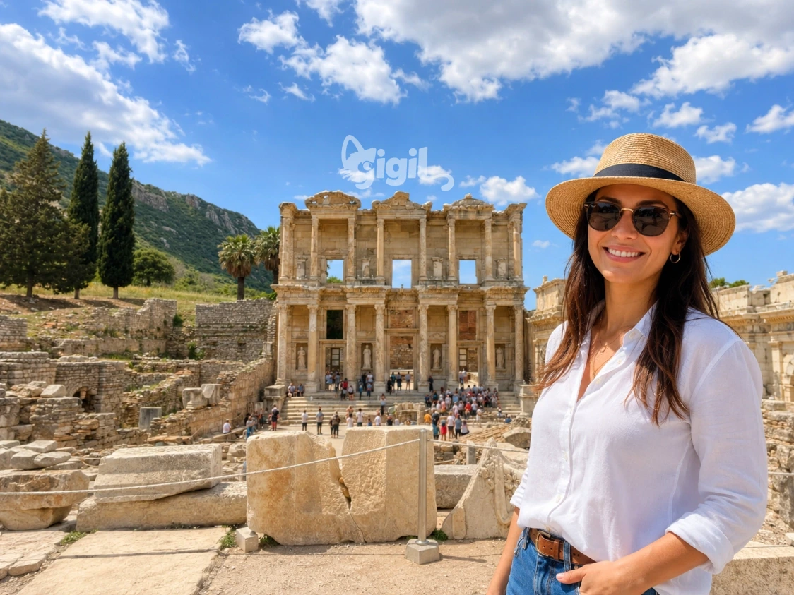 Ancient Knowledge Symbol in Ephesus