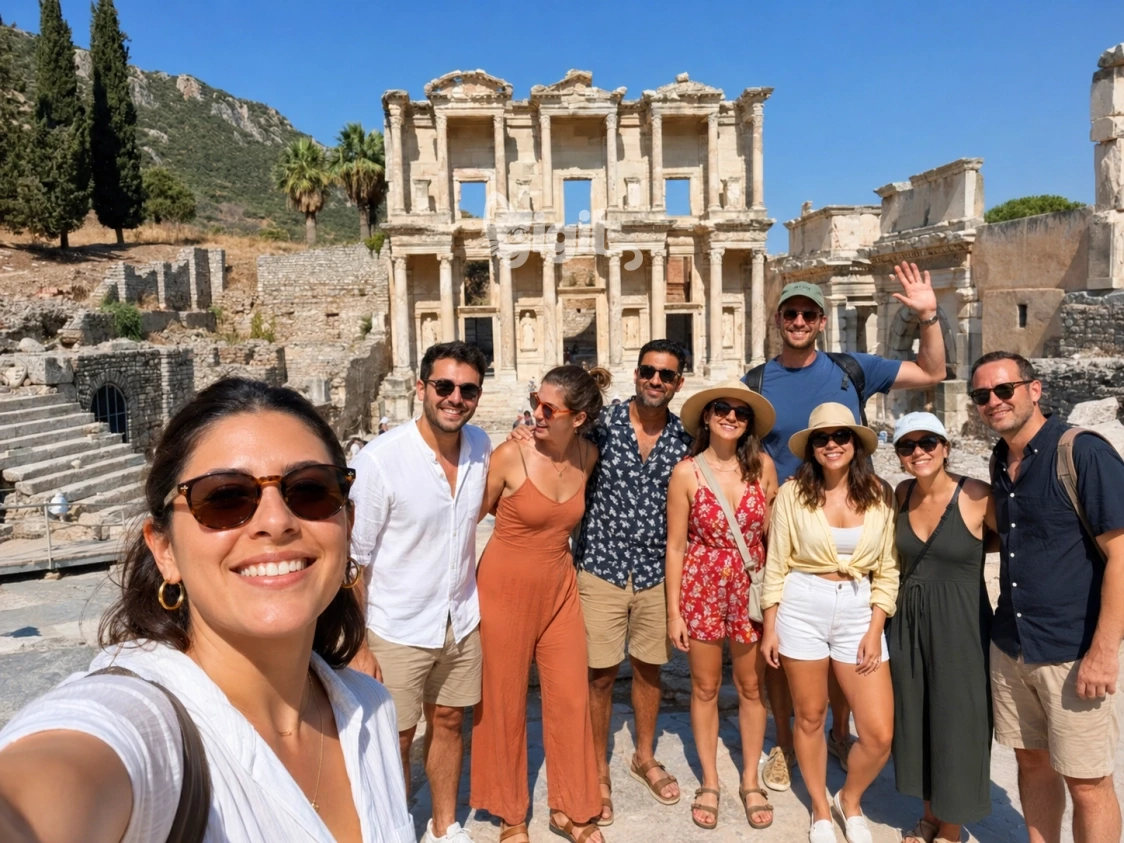 Celsus Library from the Marble Street Side