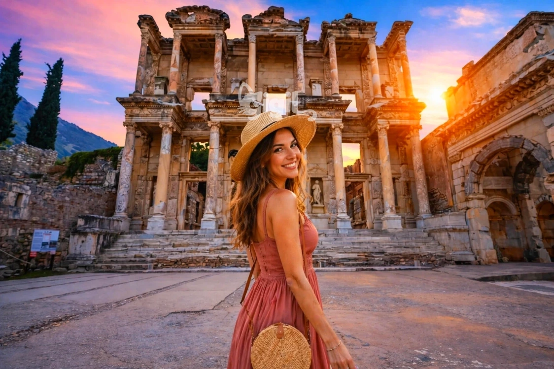 Celsus Library in Ancient City Context