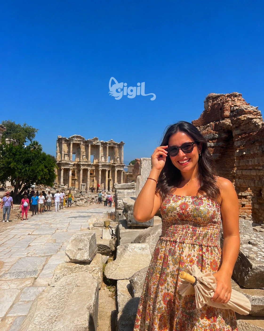 Celsus Library Photo Angle in Ephesus