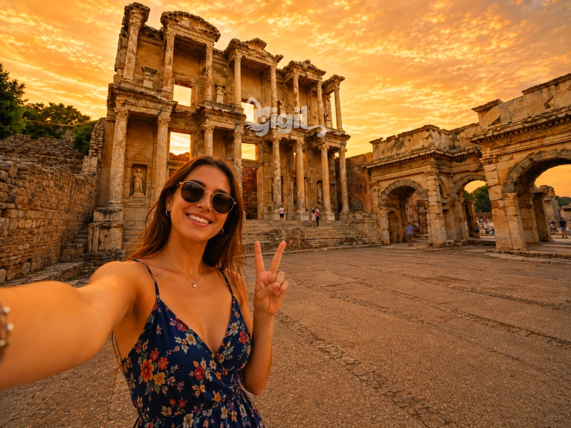 Celsus Library Site Perspective