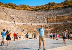 Private Ephesus and St. John Basilica Overnight Bus Package from Antalya