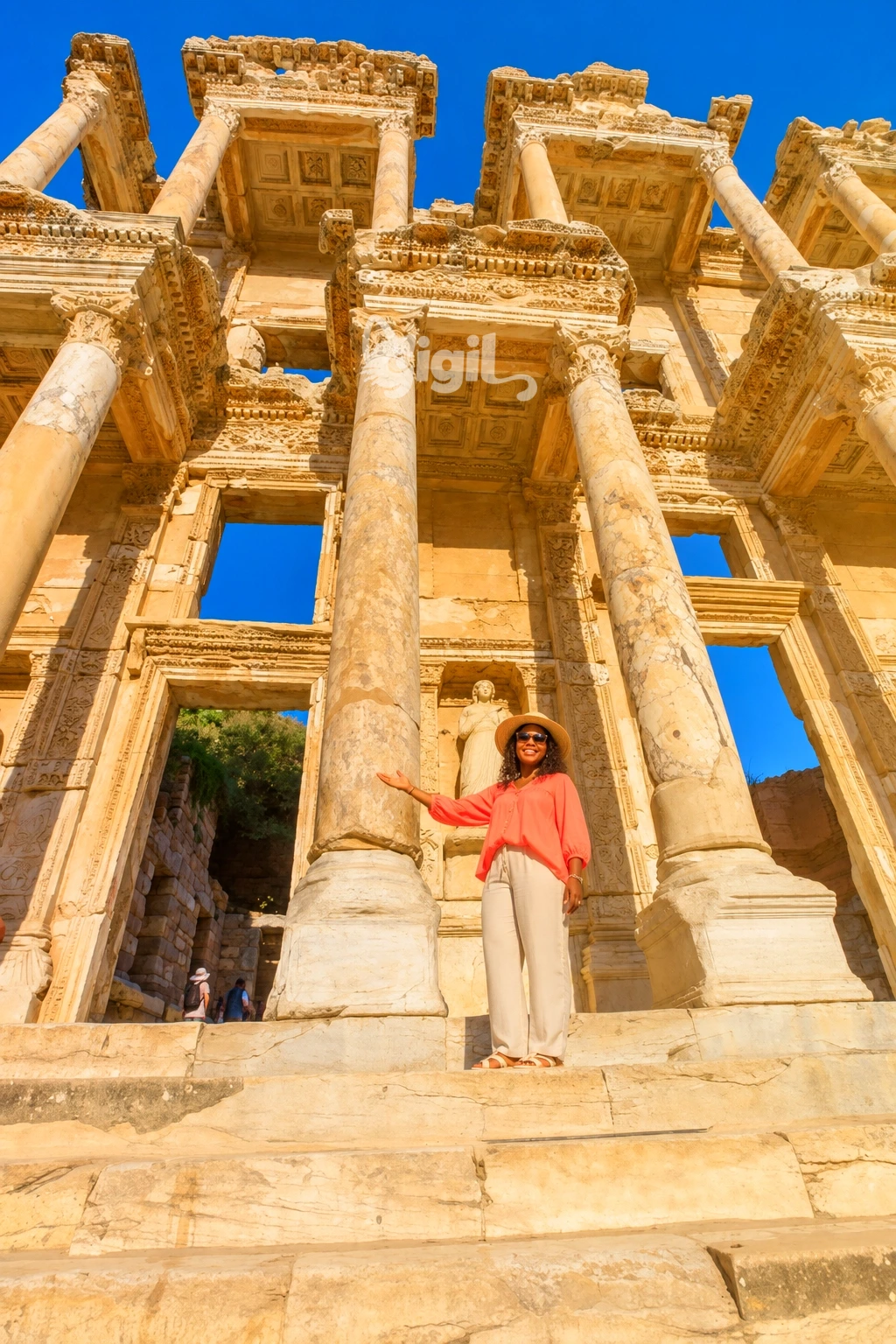 Historic Detail at the Library of Celsus