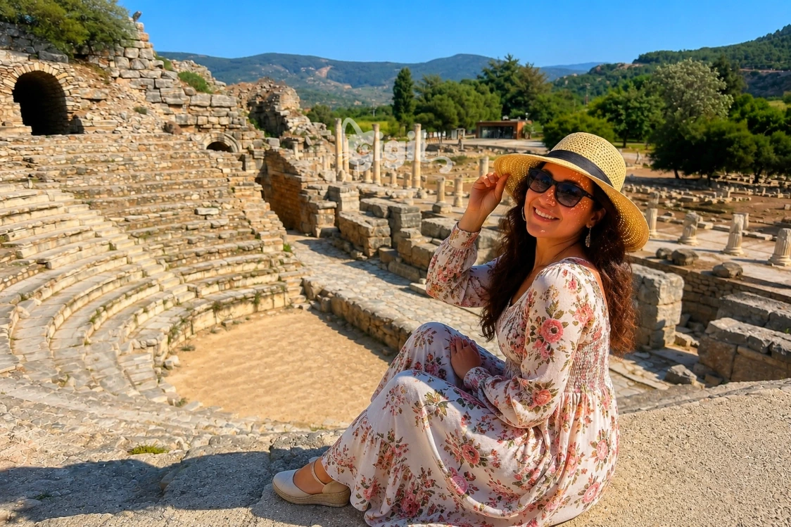 Odeon Visitor View in Ancient Ephesus