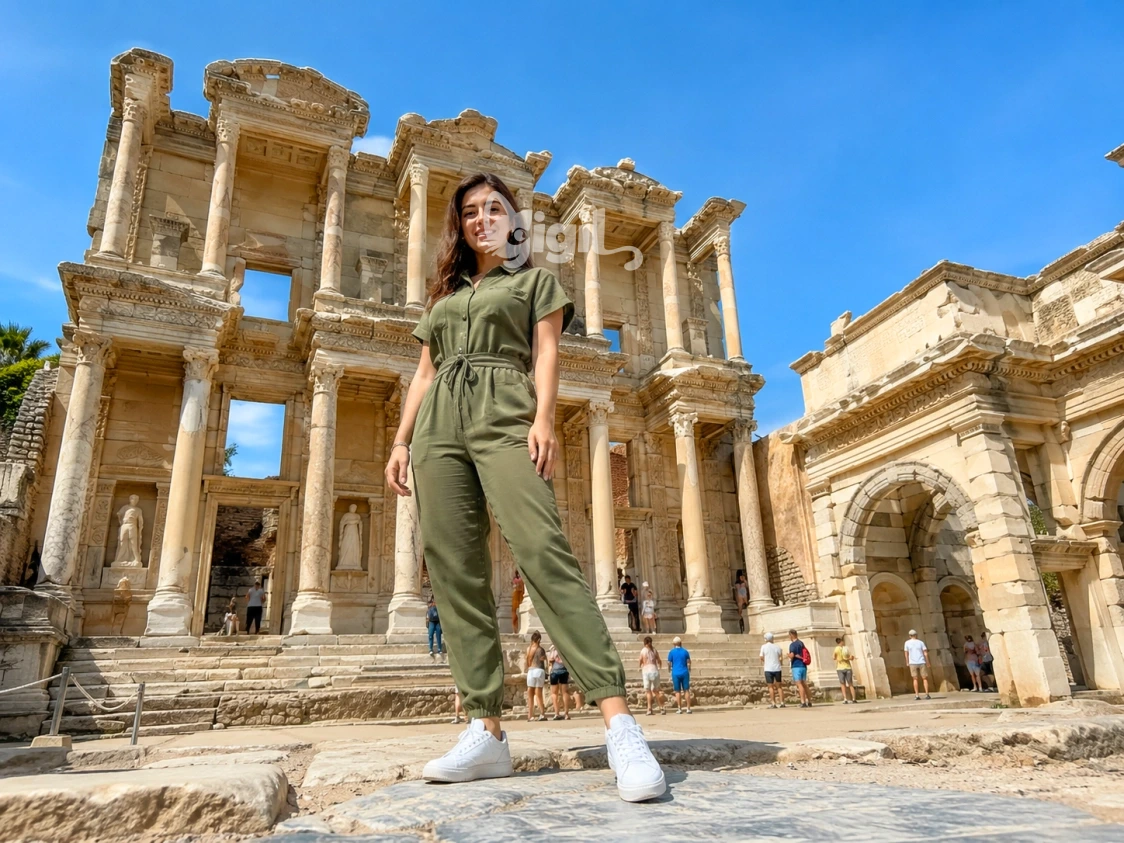Restoration Detail at Celsus Library