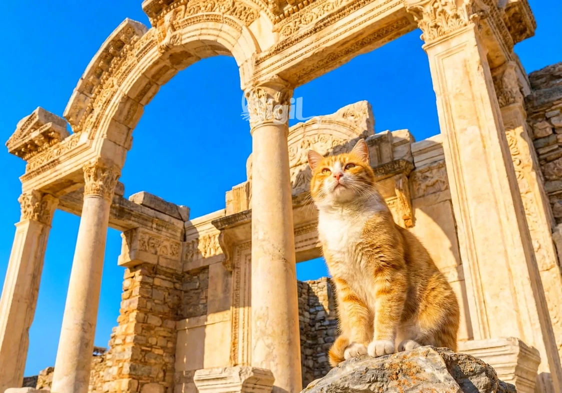 Temple of Hadrian Facade in Ephesus