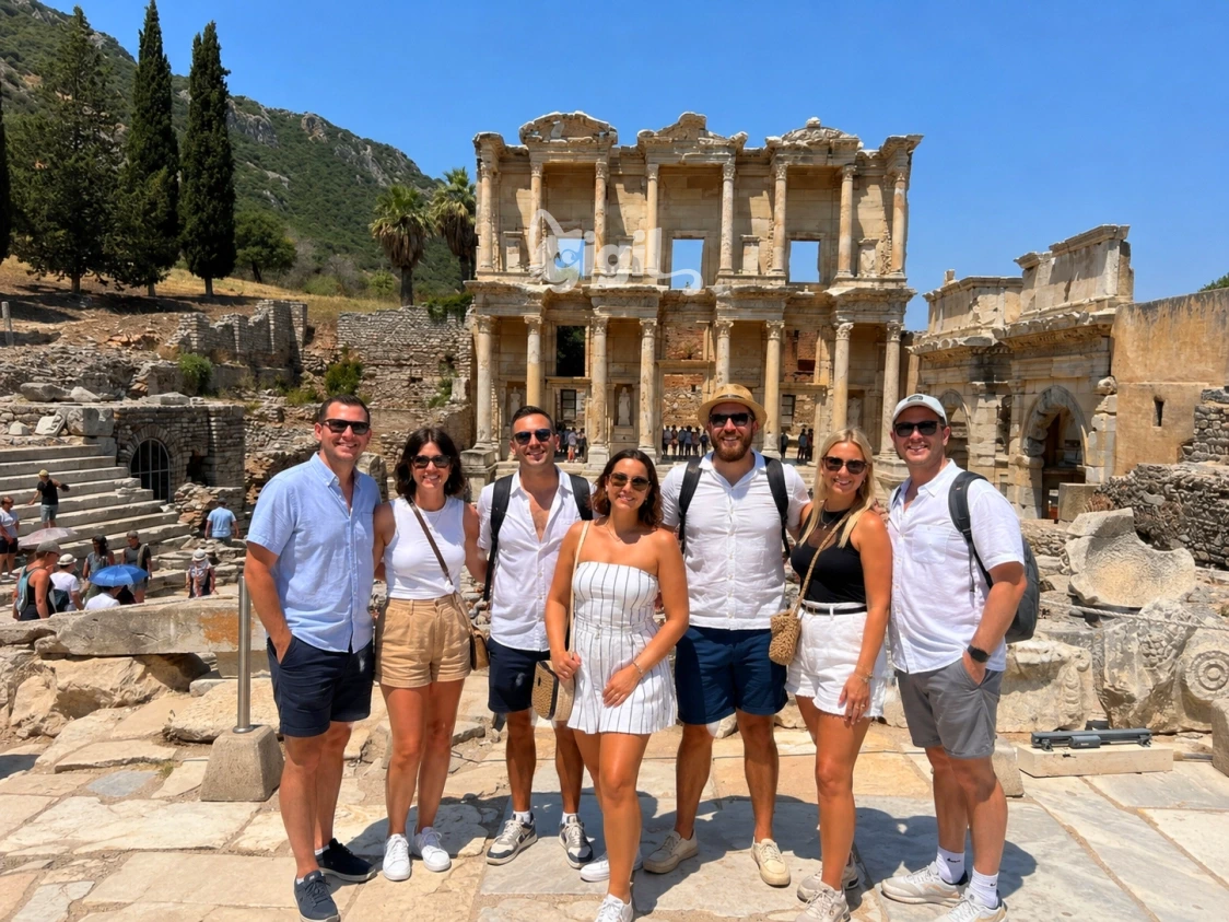 Visitor View of the Celsus Library