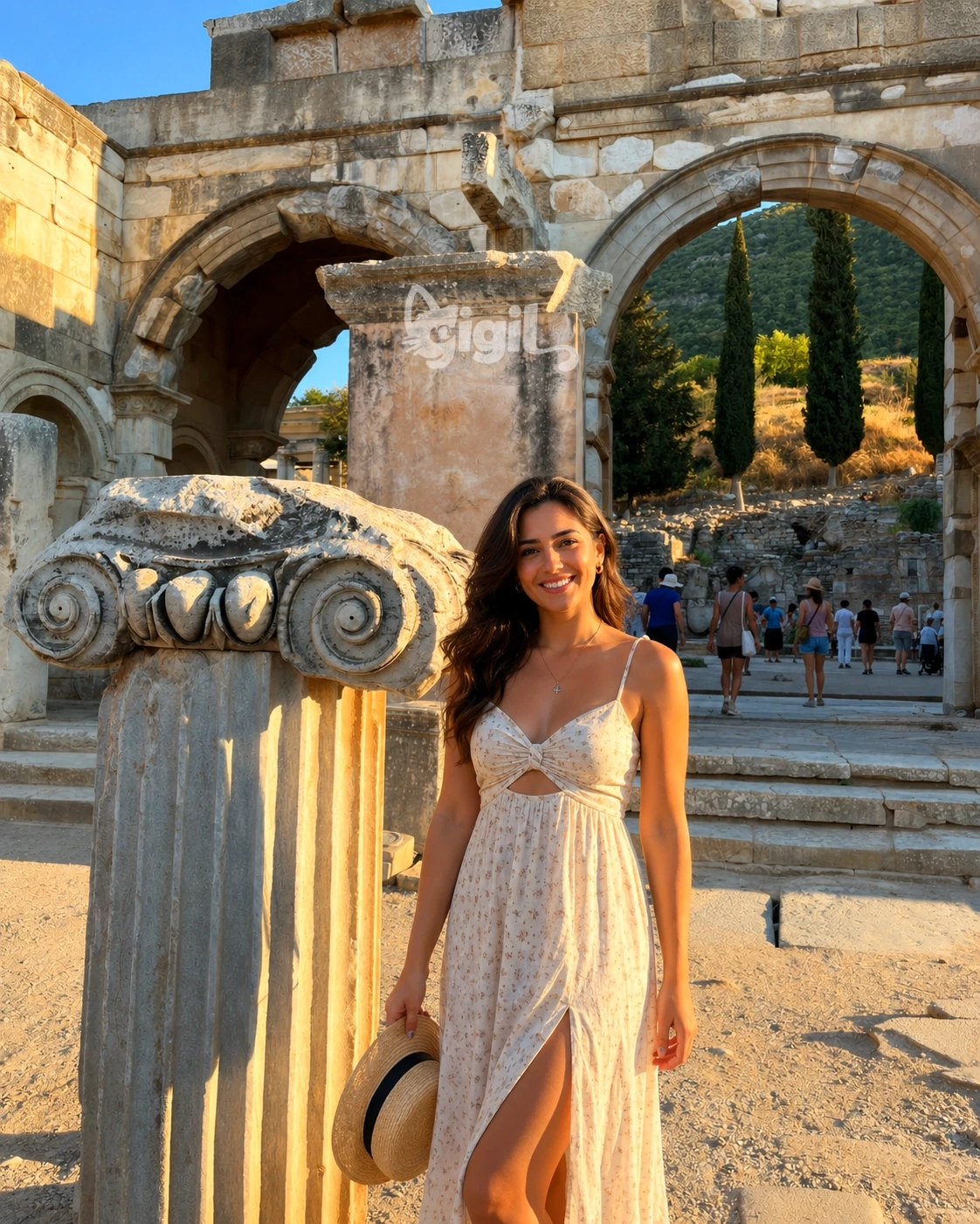 Ancient Doorway View at Augustus Gate