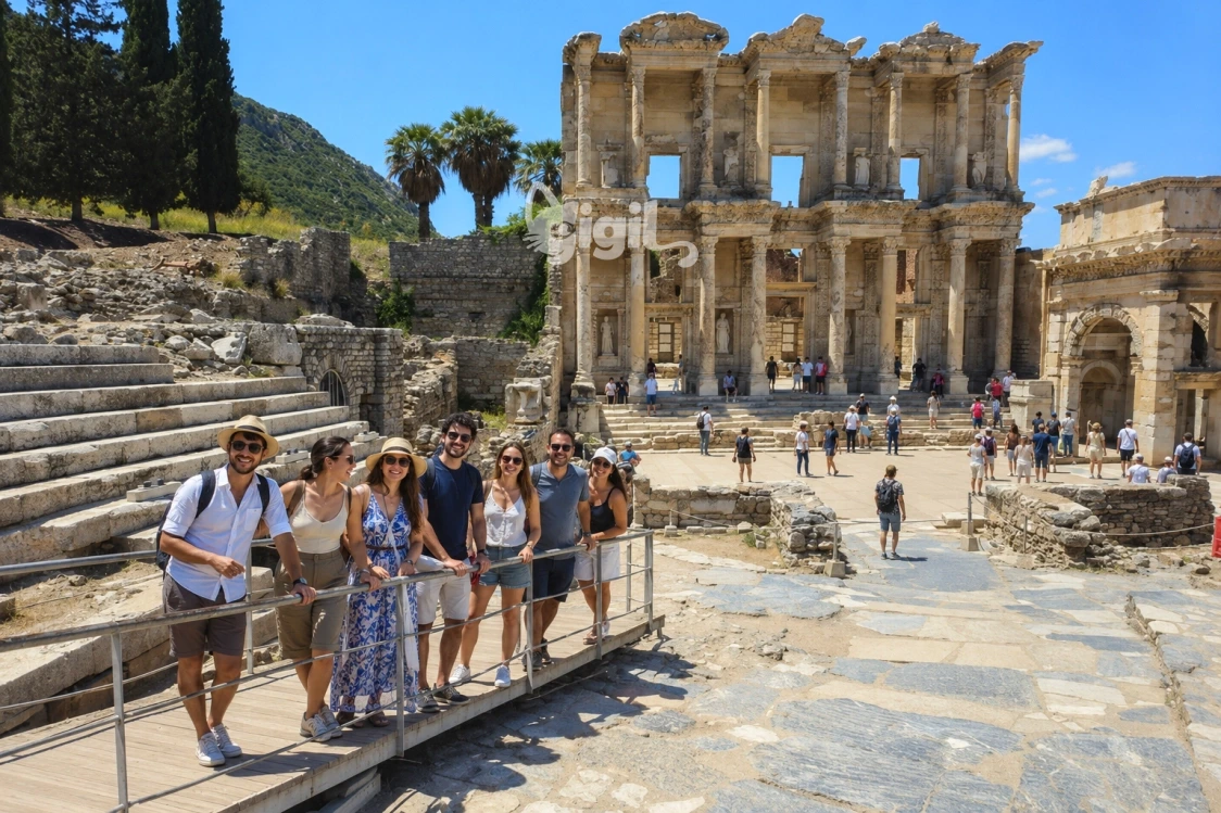Archaeological Context Around Celsus Library