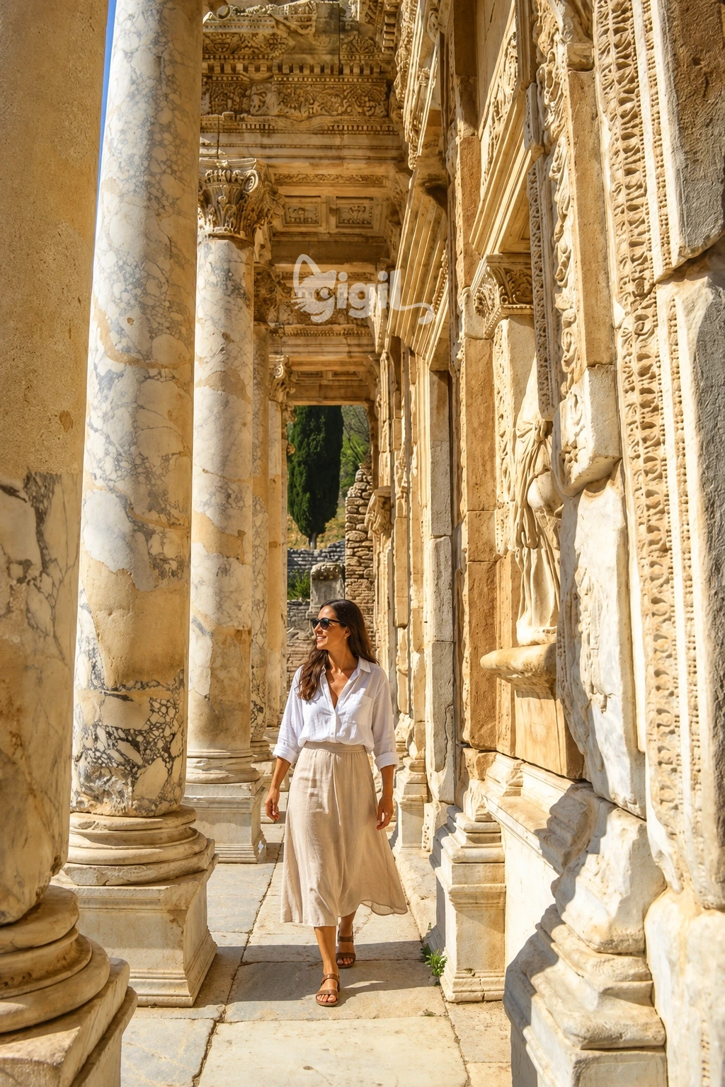 Marble Architecture of the Celsus Library