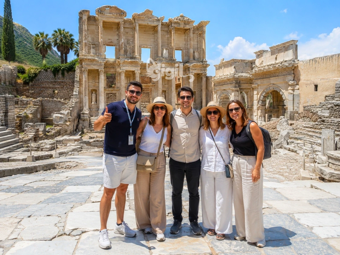 Photo View of the Celsus Library