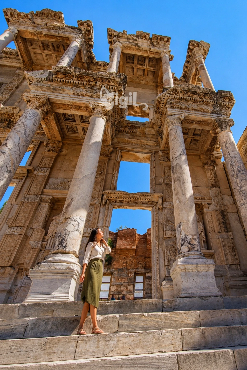 Restoration Texture at Celsus Library