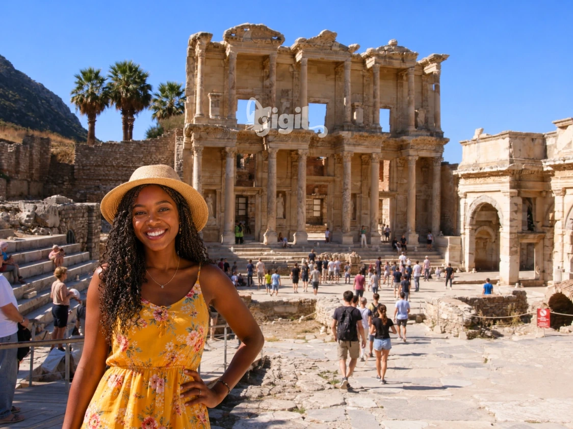 Roman Monument View in Ephesus