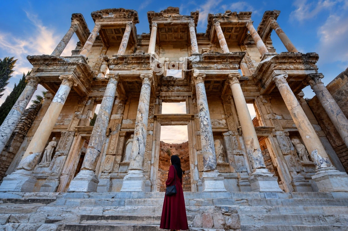 Site Perspective Around Celsus Library