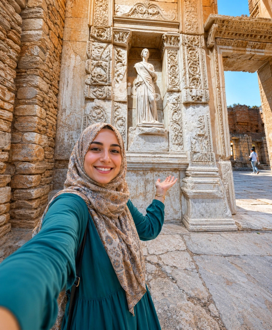Travel View of the Library of Celsus