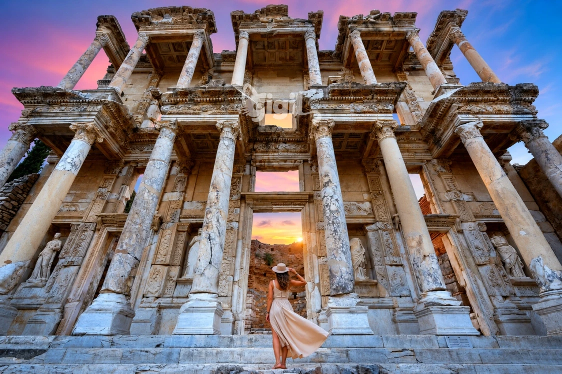 Archaeology Detail of Celsus Library